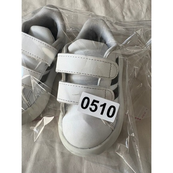 Adidas Grand Court 2.0 CFI Size 6K Sneaker White/Black Toddler Boys ID5271 - Picture 8 of 8